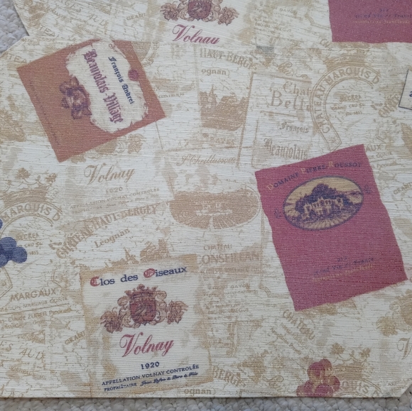 New-Set of Two Wine Themed Place Mats - Picture 2 of 2